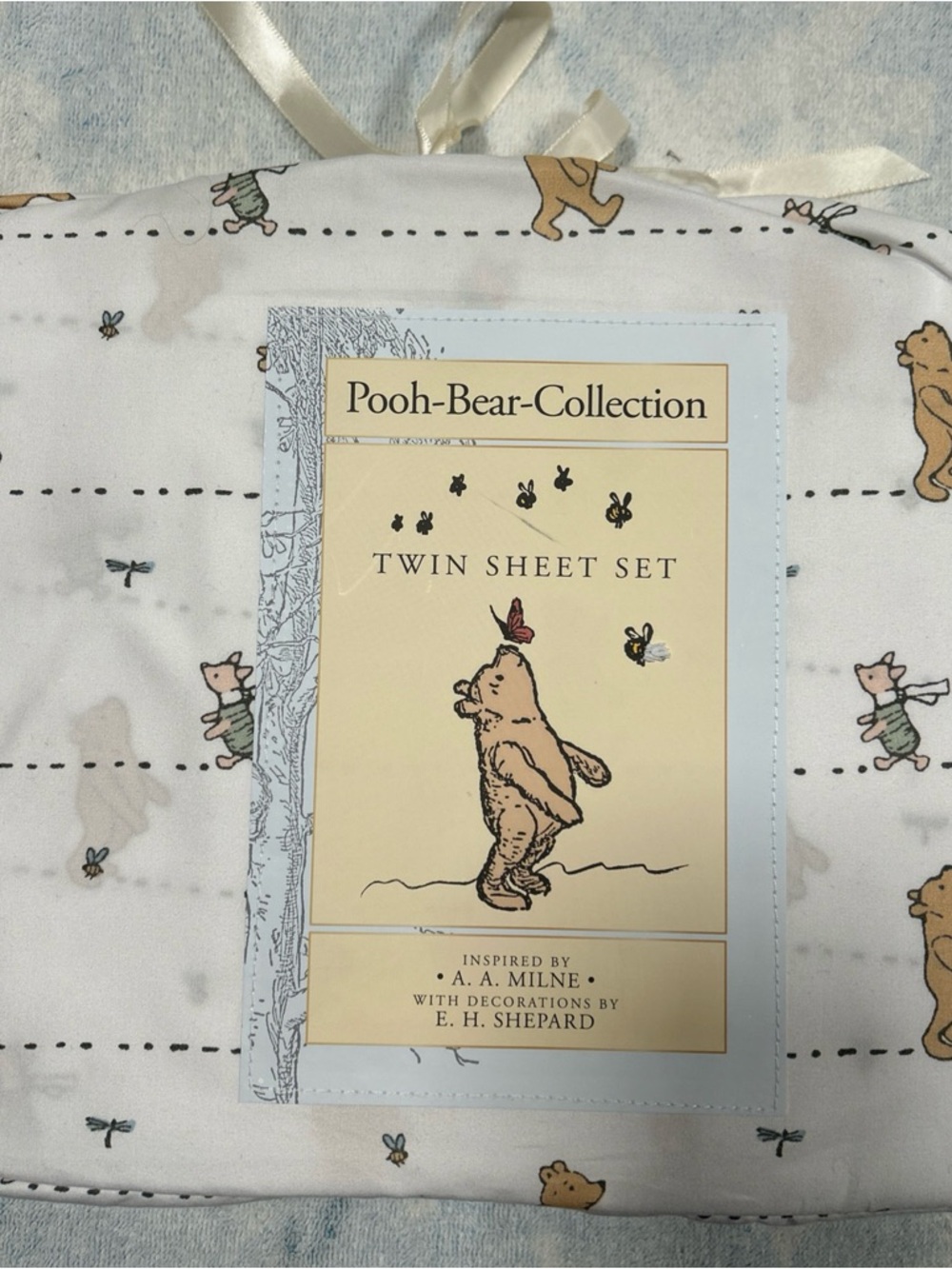 Pooh Bear Collection 3pc Sheet Set Twin Sheets. NWT